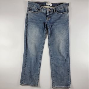 Blanqi Maternity Belly Support Crop Jeans size 10